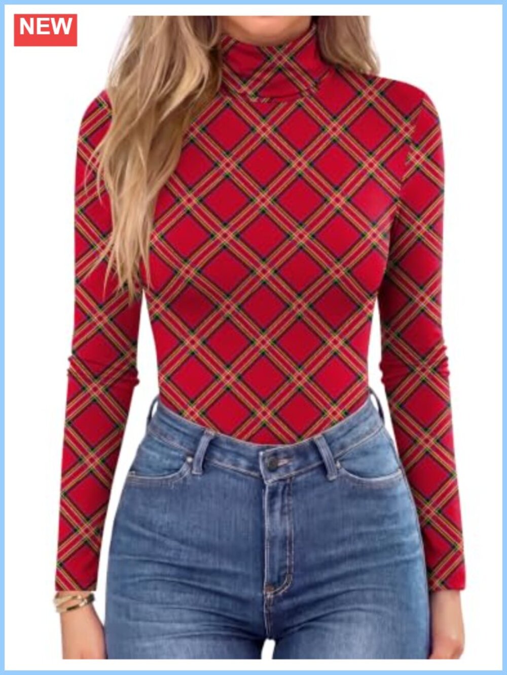 Women's Turtleneck Long Sleeve Top Lightweight Base Layer Slim Fit